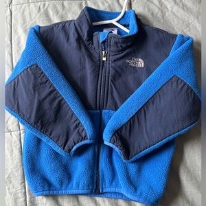 The North Face Kids Blue and dark blue Puffer Jacket